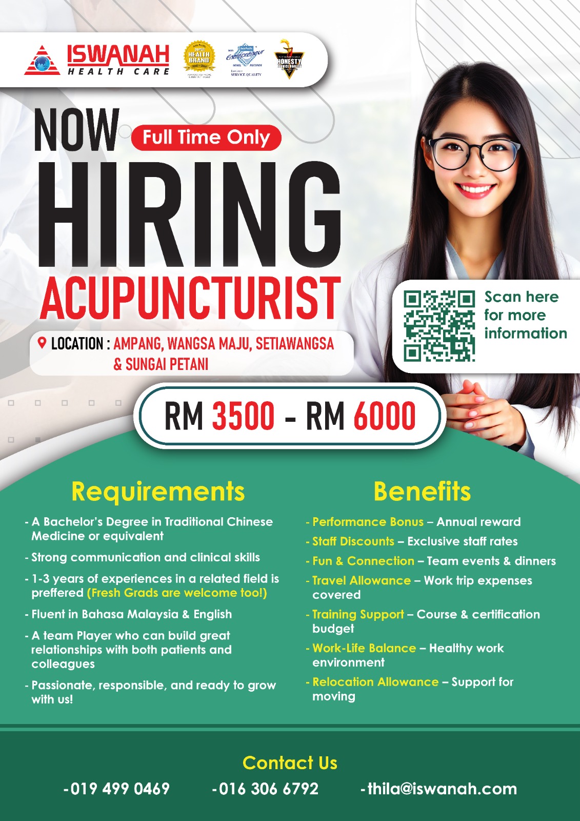 Iswanah Health Care Recruitment Notice